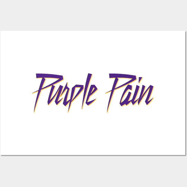 Purple Pain - Minnesota Wall Art by The Pixel League